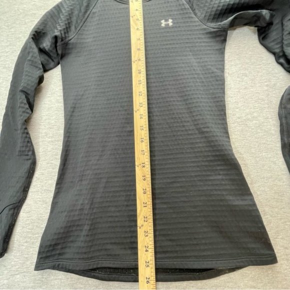 Under Armour Womens Black Fitted Pullover Shirt Size Xs Long Sleeves - Picture 5 of 10